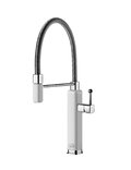 Смеситель для кухни Gessi Kitchen HAPPY, белый глянцевый\ хром (60061-278) Для кухни Белый, Белый глянцевый, Хром