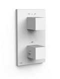 Термостатичний змішувач на 2 споживача Tres Therm-Box, білий матовий (00625001bm) Для ванни, Для душа Білий, Білий матовий