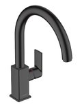 Смеситель для кухонной мойки Hansgrohe Vernis Shape M35, черный матовый (71871670) Для кухни, Для раковины, Для кухонных моек Черный матовый