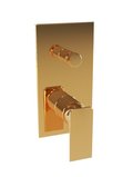 Смеситель на 2 потребителя Bugnatese Atelier, PVD золото (9472-PO) Для ванны, Для душа Золото