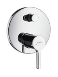 Змішувач Hansgrohe Metris S (31465000) Для ванни, Для душа Хром