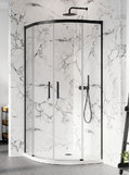 Душевая кабина Radaway Idea Black PDD 100Lx90R (387139-01-01+387157-54-01) Радиусные асимметричные Прозрачное