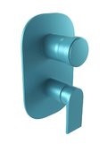 Змішувач на два споживачі Bugnatese Simple, пастельний бірюзовий (6692-TP) Для ванни, Для душа Бірюзовий, Блакитний