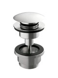 Донный клапан GRB Clic-Clac, нержавеющая сталь PVD (05055093) Push-open Для раковин 
