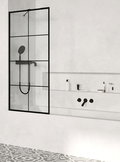 Стационарная шторка для ванны Radaway Modo NEW Black PNJ Factory 100 (100060100-54-55) Modo Стационарные 