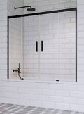 Раздвижная шторка для ванны Radaway Idea Black PN DWD 180 (10004180-54-01) Radaway Idea Black Розсувні