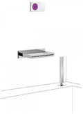 Электронный душевой комплект для ванны скрытого монтажа Tres SHOWER TECHNOLOGY (09286570) Душевые комплекты (системы) Хром