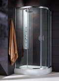 Душевая кабина Radaway Premium Plus E 1900 90х80 (30492-01-02N) Радиусные асимметричные Непрозрачное