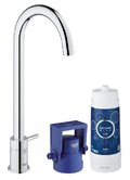 Змішувач зі стартовим комплектом GROHE Blue Mono Pure (31301001) Для кухні Хром