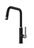 Смеситель для кухни Gessi Kitchen OFFICINE, сталь/черный матовый (60053-599) Для кухни Нерж. сталь, Черный матовый