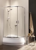 Душевая кабина Radaway Premium Plus E 1700 100x80 (30481-01-02N) Радиусные асимметричные Непрозрачное