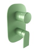 Смеситель на 3 потребителя Bugnatese Simple, пастельный зеленый (6631-VP) Для ванны, Для душа Зеленый