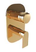 Смеситель на 3 потребителя Bugnatese Simple, золото PVD (6631-PO) Для ванны, Для душа Золото