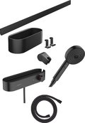 Душевой комплект Hansgrohe WallStoris, черный матовый (24250670) Душевые комплекты (системы) Черный матовый