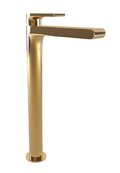Смеситель для раковины, с донным клапаном Bugnatese Simple, золото PVD (6697SC-PO) Для раковины Золото