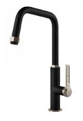 Смеситель для кухни Gessi Kitchen Officine, нержавеющая сталь/матовый черный (60051-599) Для кухни Нерж. сталь, Черный, Черный матовый