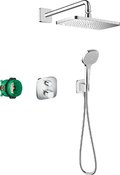Термостатична Душова система Hansgrohe Croma E, хром (27953000) Душові стійки Хром