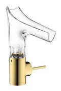 Смеситель для раковины Axor Starck V bevel cut, Polished Gold Optic (12123990) Для раковины Золото
