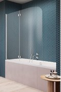 Распашная шторка для ванны Radaway Eos PND 130L (1205202-101L) Radaway Eos Розпашні