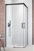 Душевая кабина Radaway Idea Black KDD 100Lx100R (387062-54-01L+387062-54-01R) Квадратные Прозрачное