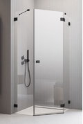 Душевая кабина Radaway Essenza Pro Black PTJ 90Rx80 (10100000-54-01R+10100600-01-01) Пятиугольные Прозрачное