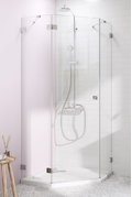 Душевая кабина Radaway Essenza Pro PTJ 100Lx80 (10100000-01-01L+10100800-01-01) Пятиугольные Прозрачное
