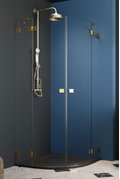 Душевая кабина Radaway Essenza Pro Gold PDD 90Lx80R (10095090-09-01L+10095080-09-01R) Радиусные асимметричные Прозрачное