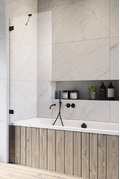 Стационарная шторка для ванны Radaway Essenza Pro Black PNJ II 100 (10101100-54-01) Essenza Pro Стационарные 