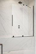 Раздвижная шторка для ванны Radaway Furo Black PND II 160R (10109838-54-01R+10112794-01-01) Radaway Furo Розсувні