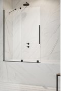 Раздвижная шторка для ванны Radaway Furo Black PND II 170L (10109888-54-01L+10112844-01-01) Furo Раздвижные 