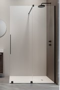 Душевая перегородка Radaway Furo Black Walk-in 120R (10106638-54-01R+10110594-01-01) walk-in Прозоре