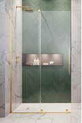 Душевая перегородка Radaway Furo Gold Walk-in 120L (10106638-09-01L+10110594-01-01) walk-in Прозоре