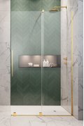 Душевая перегородка Radaway Furo Gold Walk-in 160R (10106838-09-01R+10110794-01-01) walk-in Прозоре