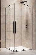 Душевая кабина Radaway Furo Black KDD 90Lx110R (10105090-54-01L+10105110-54-01R) Прямоугольные Прозрачное