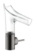 Смеситель для раковины Axor Starck V, Polished Black Chrome (12112330) Для раковины Черный