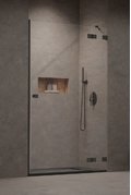 Душевая дверь Radaway Essenza Pro Brushed GunMetal DWJ 90 R (10099090-92-01R) двери Розпашні назовні тон стекла Прозоре 