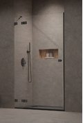 Душевая дверь Radaway Essenza Pro Brushed GunMetal DWJ 80 L (10099080-92-01L) двери Распашные наружу тон стекла Прозрачное 