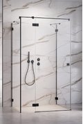Душова кабіна Radaway Essenza Pro Black KDJ+S 80Lx70 Прямокутні Прозоре