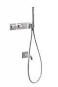 Термостатический душевой комплект для ванны скрытого монтажа Tres BLOCK SYSTEM (20735208) Душевые комплекты (системы) Хром