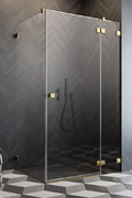 Душевая кабина Radaway Essenza Pro Gold KDJ 110Rx75 (10097110-09-01R+10098075-01-01) Прямоугольные Прозрачное