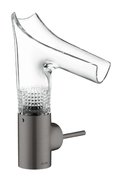 Змішувач для раковини Axor Starck V diamond cut, Brushed Black Chrome (12122340) Для раковини Чорний