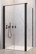 Душевая кабина Radaway Nes 8 Black DWD+S 90x100 (10081190-54-01+10080100-54-01) Прямоугольные Прозрачное