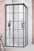 Душевая кабина Radaway Idea Black KDD Factory 100Lx90R (387062-54-55L+387060-54-55R) Прямокутні Прозоре