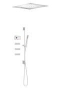 Электронный душевой комплект скрытого монтажа Tres SHOWER TECHNOLOGY, белый матовый (09286403BM) Душевые комплекты (системы) Белый матовый