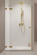 Душевая дверь Radaway Essenza Pro Brushed Gold DWJ 120 L (10099120-99-01L) двери Распашные наружу тон стекла Прозрачное 