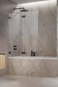 Распашная шторка для ванны Radaway Essenza Pro Brushed GunMetal PND II 110L (10102110-92-01L) Essenza Pro Распашные 