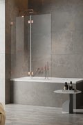 Распашная шторка для ванны Radaway Essenza Pro Brushed Copper PND II 120L (10102120-93-01L) Essenza Pro Распашные 