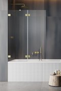 Распашная шторка для ванны Radaway Essenza Pro Brushed Gold PND II 120L (10102120-99-01L) Essenza Pro Распашные 