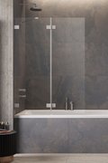 Распашная шторка для ванны Radaway Essenza Pro Brushed Nickel PND II 140L (10102140-91-01L) Radaway Essenza Pro Розпашні