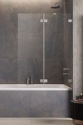 Распашная шторка для ванны Radaway Essenza Pro Brushed Nickel PND II 120R (10102120-91-01R) Radaway Essenza Pro Розпашні